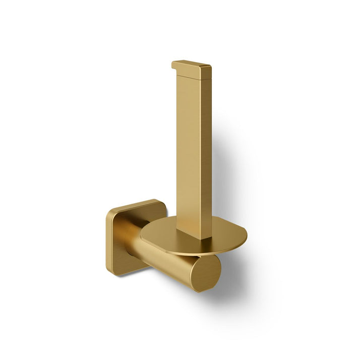 KOHLER K-23527 Parallel Vertical toilet paper holder, vibrant brushed moderne brass - view 3