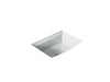 KOHLER K-2355 Archer 20" rectangular undermount bathroom sink, ice grey