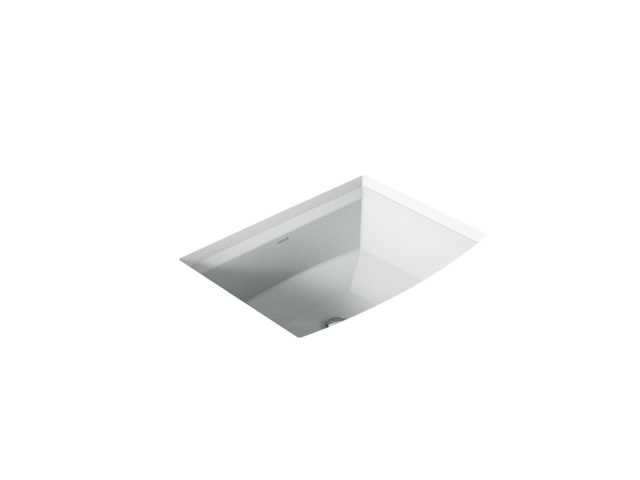 KOHLER K-2355 Archer 20" rectangular undermount bathroom sink, ice grey