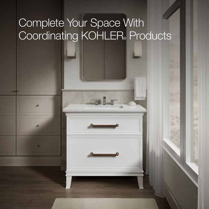 KOHLER K-2355 Archer 20" rectangular undermount bathroom sink, white - view 5