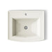 KOHLER K-2356-1 Archer 22-3/4" rectangular drop-in bathroom sink, biscuit - view 3