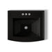 KOHLER K-2356-4 Archer 22-3/4" rectangular drop-in bathroom sink, black black - view 3