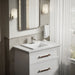 KOHLER K-2356-4 Archer 22-3/4" rectangular drop-in bathroom sink, white - view 4