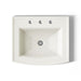 KOHLER K-2356-8 Archer 22-3/4" rectangular drop-in bathroom sink, biscuit - view 3
