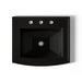 KOHLER K-2356-8 Archer 22-3/4" rectangular drop-in bathroom sink, black black - view 4