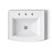KOHLER K-2356-8 Archer 22-3/4" rectangular drop-in bathroom sink, white - view 3
