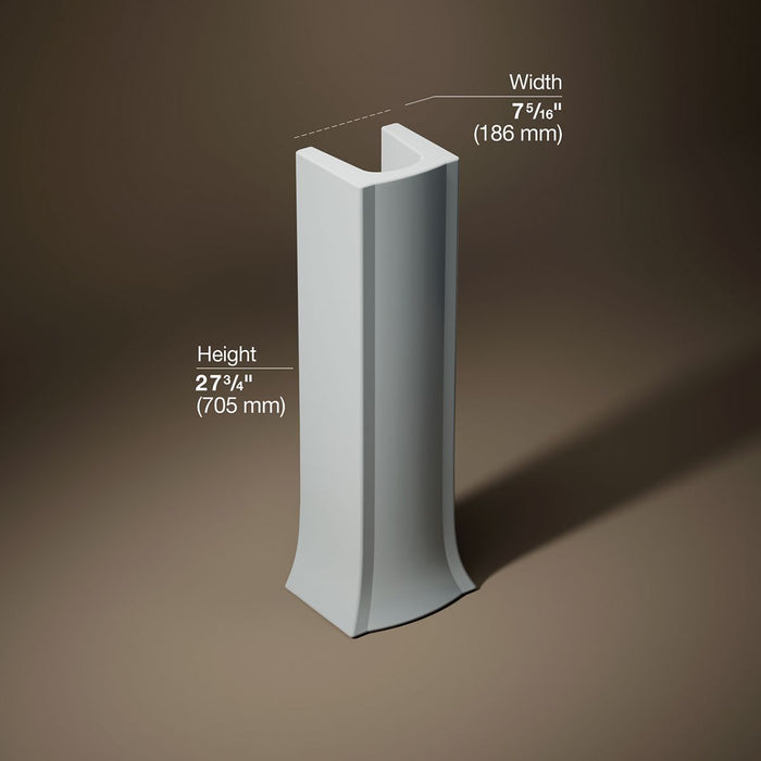 KOHLER K-2357 Archer Pedestal only, ice grey - view 5