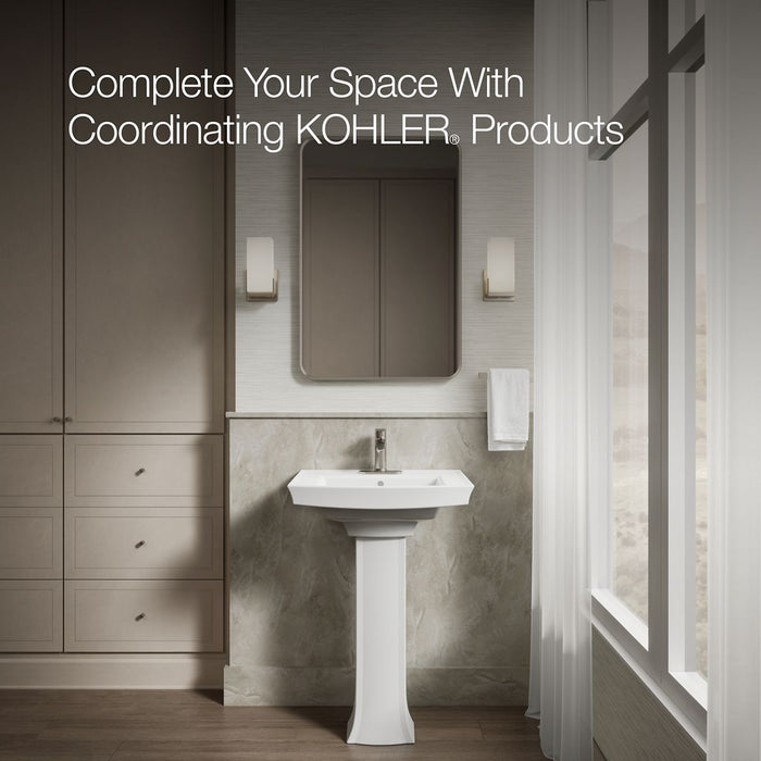 KOHLER K-2357 Archer Pedestal only, white - view 3