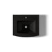 KOHLER K-2358-1 Archer 24" rectangular pedestal bathroom sink, black black - view 3