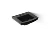 KOHLER K-2358-4 Archer 24" rectangular pedestal bathroom sink, black black