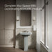 KOHLER K-2358-8 Archer 24" rectangular pedestal bathroom sink, ice grey - view 5