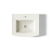 KOHLER K-2359-1 Archer 24" Rectangular Pedestal Bathroom Sink, Biscuit - top view of product