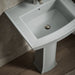 KOHLER K-2359-1 Archer 24" Rectangular Pedestal Bathroom Sink, Ice Grey - Shows close up detail of product in room