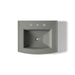 KOHLER K-2359-8 Archer 24" Rectangular Pedestal Bathroom Sink, Thunder Grey - top view of product
