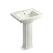 KOHLER K-2359-1 Archer 24" rectangular pedestal bathroom sink, dune