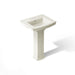 KOHLER K-2359-4 Archer 24" rectangular pedestal bathroom sink, biscuit