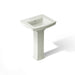 KOHLER K-2359-4 Archer 24" rectangular pedestal bathroom sink, dune