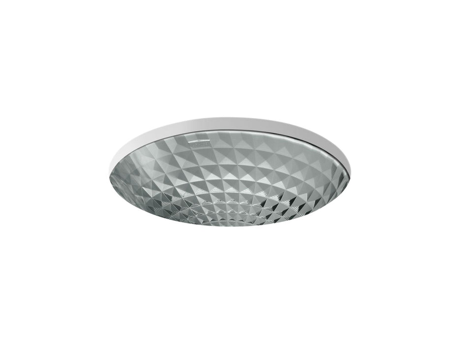 KOHLER K-2361 Kallos 16" round undermount bathroom sink, no overflow, translucent stone