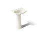 KOHLER K-2362-8 Cimarron 22-3/4" Rectangular Pedestal Bathroom Sink, Biscuit - 3/4 view of product