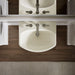 KOHLER K-2362-8 Cimarron 22-3/4" Rectangular Pedestal Bathroom Sink, Biscuit - View of products in room from above