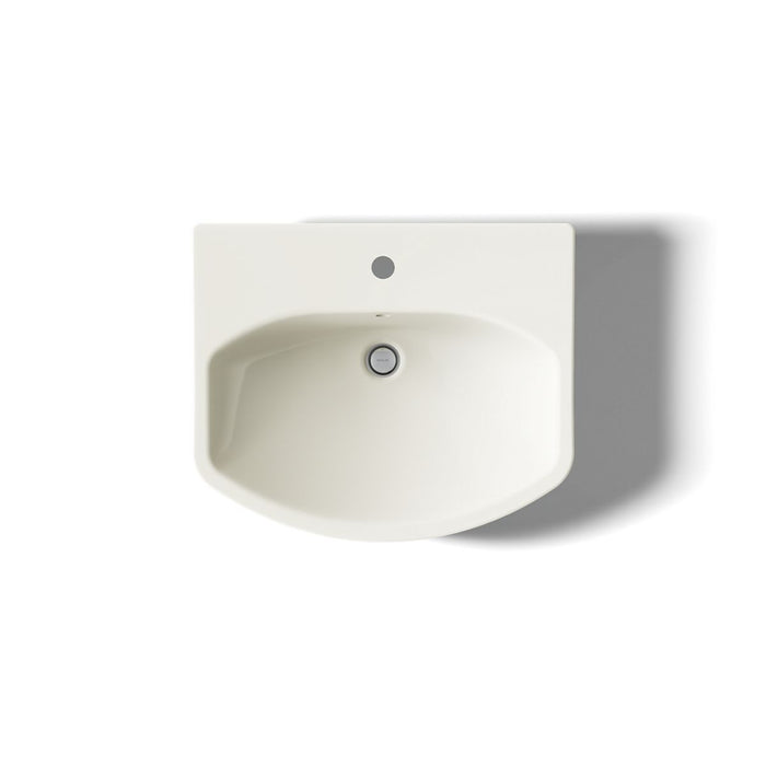 KOHLER K-2362-1 Cimarron 22-3/4" rectangular pedestal bathroom sink, biscuit - view 3