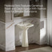 KOHLER K-2362-1 Cimarron 22-3/4" rectangular pedestal bathroom sink, biscuit - view 5