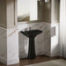 KOHLER K-2363-1 Cimarron 22-3/4" rectangular pedestal bathroom sink, black black - view 4