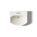 KOHLER K-2363-4 Cimarron 22-3/4" rectangular pedestal bathroom sink, biscuit - view 2