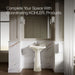 KOHLER K-2363-4 Cimarron 22-3/4" rectangular pedestal bathroom sink, biscuit - view 5