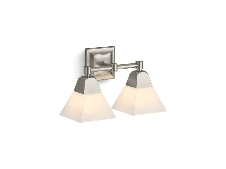 KOHLER K-23687-BA02 Memoirs Two-light sconce, brushed nickel - view 2