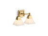 KOHLER K-23687-BA02 Memoirs Two-light sconce, moderne brushed gold - view 2