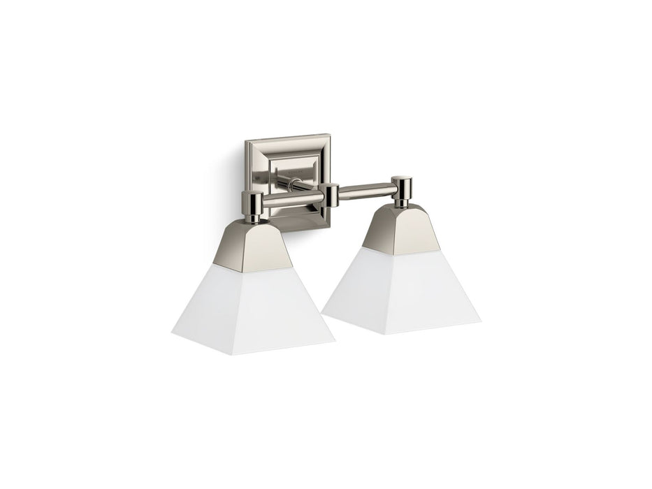 KOHLER K-23687-BA02 Memoirs Two-light sconce, polished nickel
