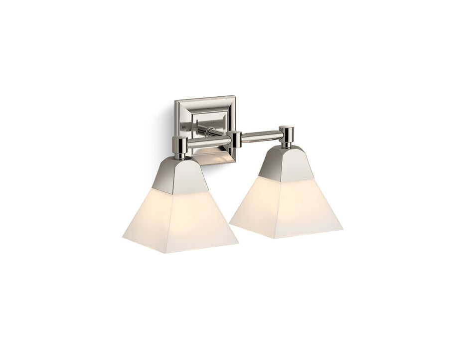 KOHLER K-23687-BA02 Memoirs Two-light sconce, polished nickel - view 2