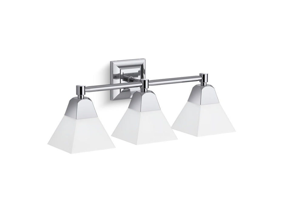 KOHLER K-23688-BA03 Memoirs Three-light sconce, polished chrome