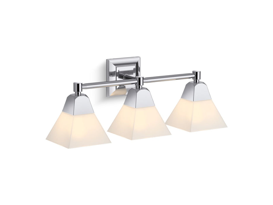 KOHLER K-23688-BA03 Memoirs Three-light sconce, polished chrome - view 2