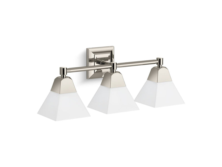 KOHLER K-23688-BA03 Memoirs Three-light sconce, polished nickel