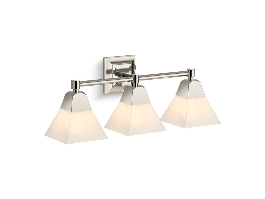 KOHLER K-23688-BA03 Memoirs Three-light sconce, polished nickel - view 2