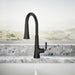 KOHLER K-23764 Tone Pull-down kitchen sink faucet with three-function sprayhead, matte black - view 4