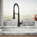 KOHLER K-23765 Tone Semi-professional pull-down kitchen sink faucet with three-function sprayhead, matte black - view 4