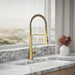 KOHLER K-23765 Tone Semi-professional pull-down kitchen sink faucet with three-function sprayhead, vibrant brushed...