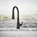 KOHLER K-23766 Tone Touchless pull-down kitchen sink faucet with three-function sprayhead, matte black - view 4