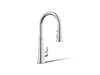 KOHLER K-23766 Tone Touchless pull-down kitchen sink faucet with three-function sprayhead, polished chrome