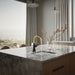 KOHLER K-23767 Tone Single-handle bar sink faucet, matte black with brushed moderne brass - view 3
