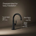KOHLER K-23767 Tone Single-handle bar sink faucet, matte black - view 5