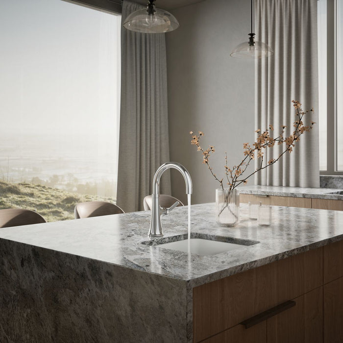 KOHLER K-23767 Tone Single-handle bar sink faucet, polished chrome - view 3