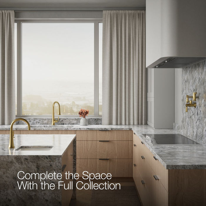 KOHLER K-23767 Tone Single-handle bar sink faucet, vibrant brushed moderne brass - view 2