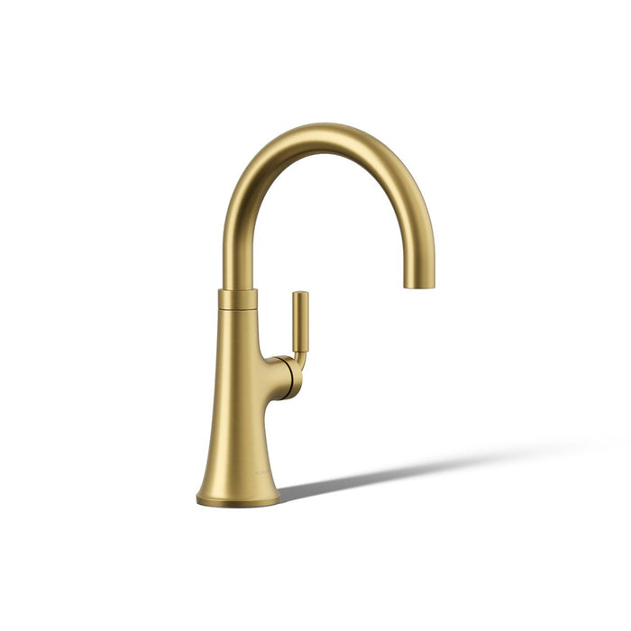 KOHLER K-23767 Tone Single-handle bar sink faucet, vibrant brushed moderne brass - view 4