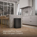 KOHLER K-23825 13-gallon touchless stainless steel trash can, black stainless - view 2