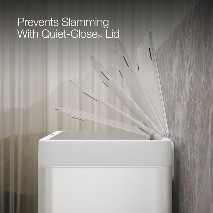 KOHLER K-23825 13-gallon touchless stainless steel trash can, stainless steel white - view 5