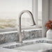 KOHLER K-23830 Riff Pull-down kitchen sink faucet with three-function sprayhead, vibrant stainless - view 3